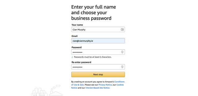 choosing an amazon password